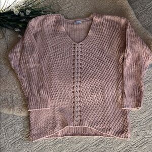 Women's Pink Knit Sweater